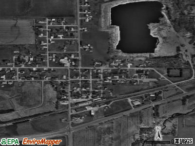 Zip code 50667 satellite photo by USGS