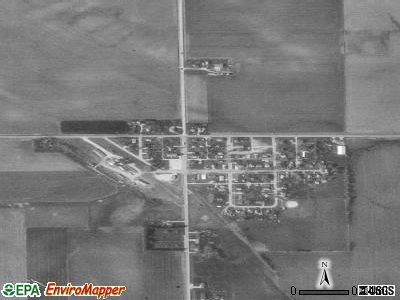 Zip code 50673 satellite photo by USGS