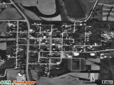Zip code 52030 satellite photo by USGS