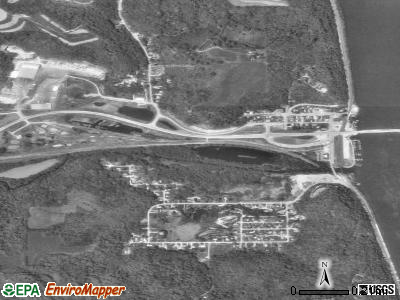 Zip code 52158 satellite photo by USGS