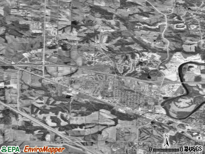 Zip code 52241 satellite photo by USGS