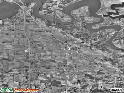 Zip code 52317 satellite photo by USGS