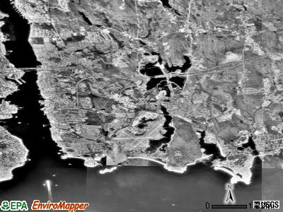 Zip code 06340 satellite photo by USGS