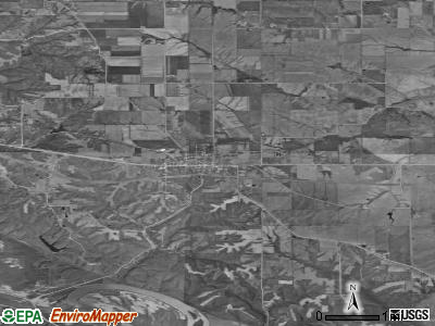Zip code 52530 satellite photo by USGS