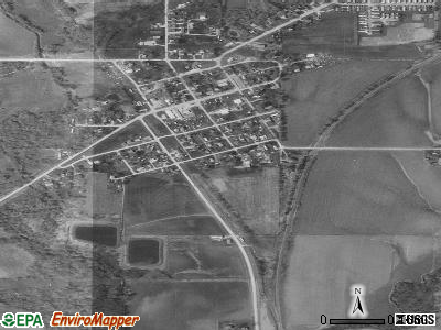 Zip code 52534 satellite photo by USGS