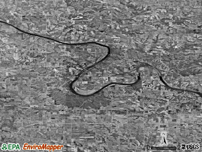 Zip code 52565 satellite photo by USGS