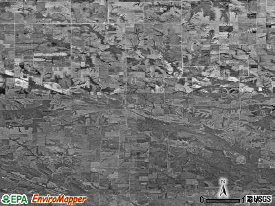 Zip code 52573 satellite photo by USGS