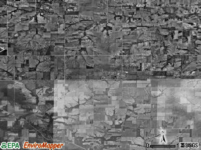 Zip code 52580 satellite photo by USGS