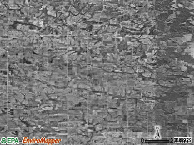 Zip code 52630 satellite photo by USGS