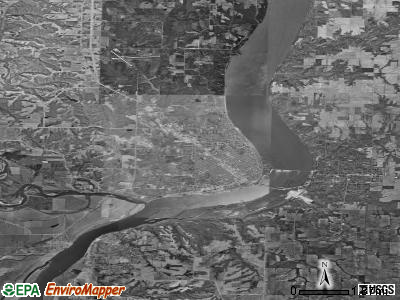 Zip code 52632 satellite photo by USGS