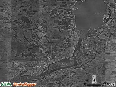 Zip code 52732 satellite photo by USGS