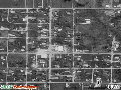 Zip code 52737 satellite photo by USGS