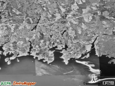 Zip code 06378 satellite photo by USGS