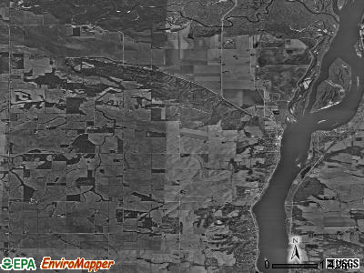 Zip code 52768 satellite photo by USGS