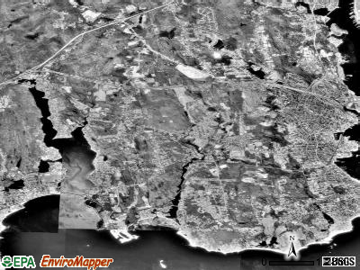 Zip code 06385 satellite photo by USGS