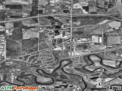 Zip code 53044 satellite photo by USGS