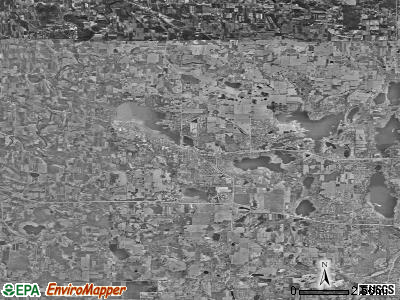 Zip code 53066 satellite photo by USGS