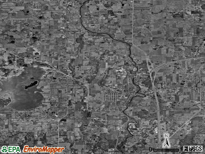 Zip code 53080 satellite photo by USGS