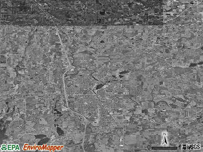 Zip code 53090 satellite photo by USGS