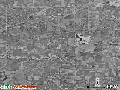 Zip code 53103 satellite photo by USGS