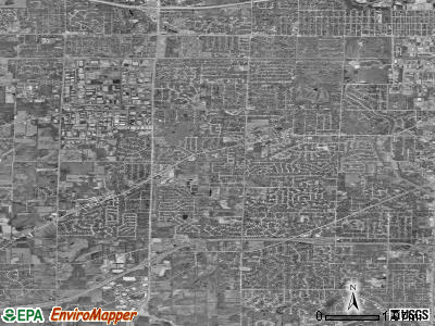 Zip code 53151 satellite photo by USGS