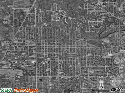 Zip code 53405 satellite photo by USGS