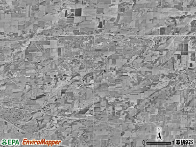 Zip code 53527 satellite photo by USGS