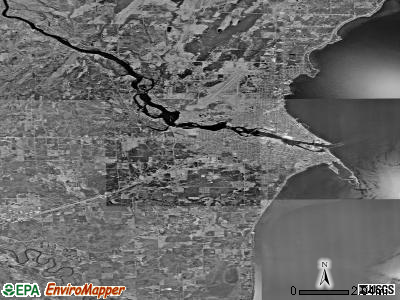 Zip code 54143 satellite photo by USGS