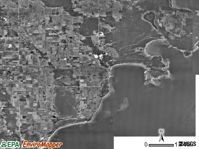 Zip code 54202 satellite photo by USGS