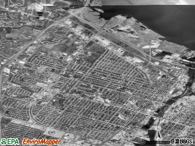 Zip code 54303 satellite photo by USGS