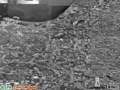 Zip code 54311 satellite photo by USGS