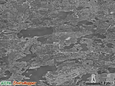 Zip code 54558 satellite photo by USGS