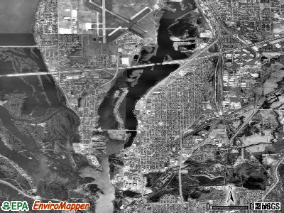 Zip code 54603 satellite photo by USGS
