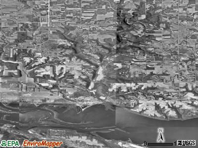 Zip code 54723 satellite photo by USGS