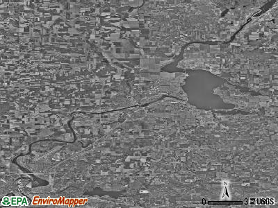 Zip code 54729 satellite photo by USGS