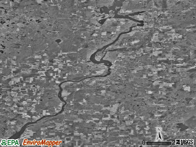 Zip code 54732 satellite photo by USGS