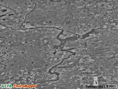 Zip code 54745 satellite photo by USGS