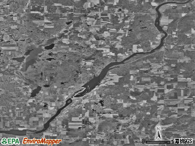 Zip code 54748 satellite photo by USGS