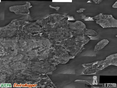 Zip code 54814 satellite photo by USGS