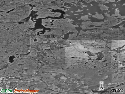Zip code 54828 satellite photo by USGS