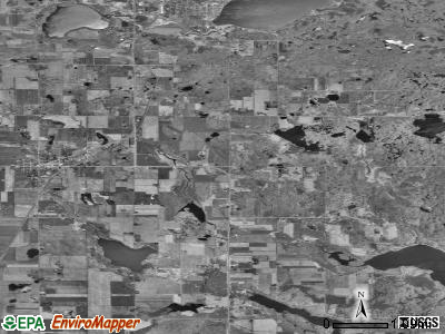 Zip code 54858 satellite photo by USGS
