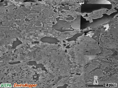 Zip code 54876 satellite photo by USGS