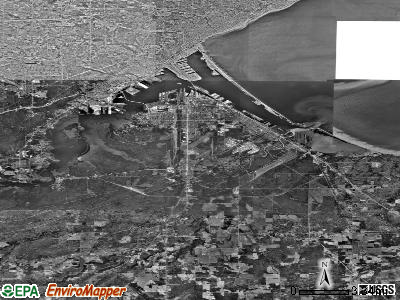 Zip code 54880 satellite photo by USGS