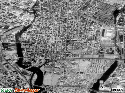 Zip code 06608 satellite photo by USGS