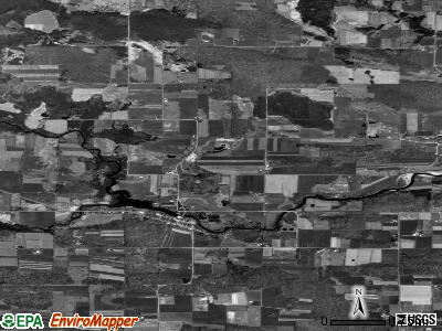 Zip code 54928 satellite photo by USGS