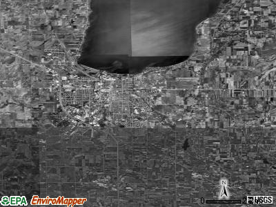 Zip code 54935 satellite photo by USGS
