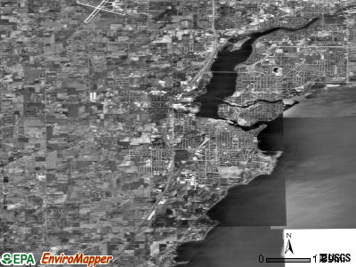 Zip code 54956 satellite photo by USGS