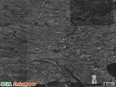 Zip code 54968 satellite photo by USGS