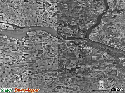 Zip code 55033 satellite photo by USGS