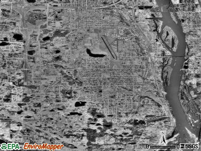 Zip code 55076 satellite photo by USGS